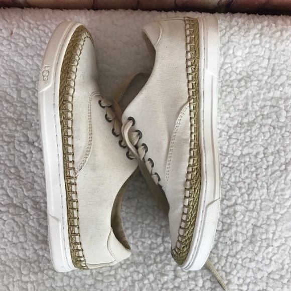UGG AUSTRALIA EYAN II CANVAS BOAT STYLE SNEAKERS 6 - Picture 4 of 7